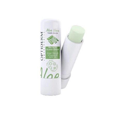 Optiderm Lip Stick E Vitaminli SPF20+ Aloe Vera