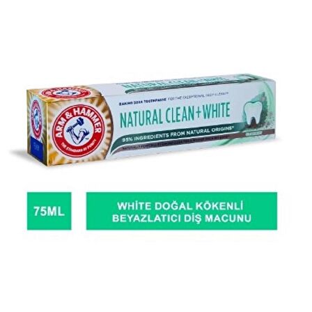 Arm & Hammer Natural Clean Beyazlatıcı Diş Macunu 75 ml