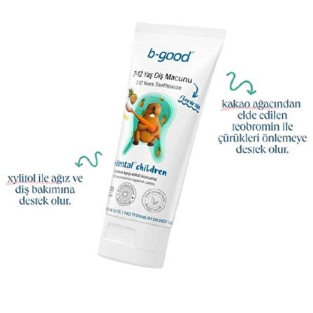 B-Good Florürsüz Diş Macunu 7-12 Yaş 50 ml