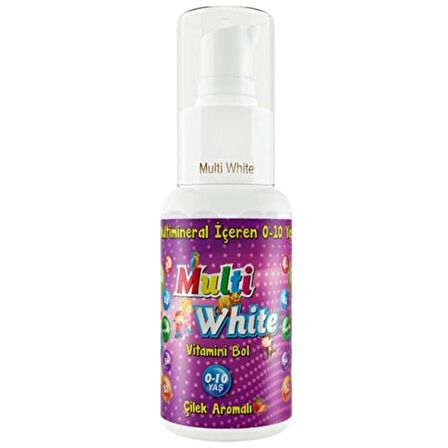 Multi White 0-10 Yaş Çocuk Çilekli Diş Macunu 50 ml