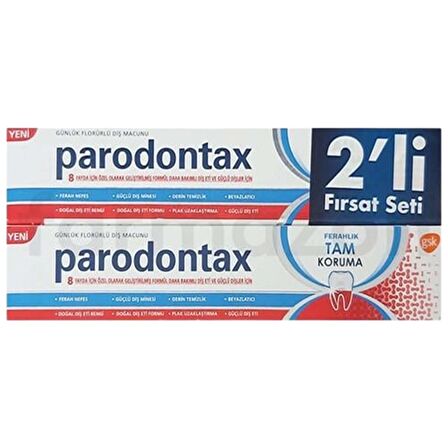 Parodontax Ferahlık Tam Koruma Diş Macunu 50 ml + 50 ml