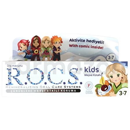 Rocs Kids 3-7 Yaş Meyve Külahı Diş Macunu 35 ml