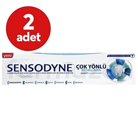 Sensodyne Diş Macunu Çok Yönlü Koruma 75 ml - 2'li Fırsat Paketi