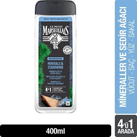 Duş Jeli For Men Mineral ve Sedir Ağacı 400 ml