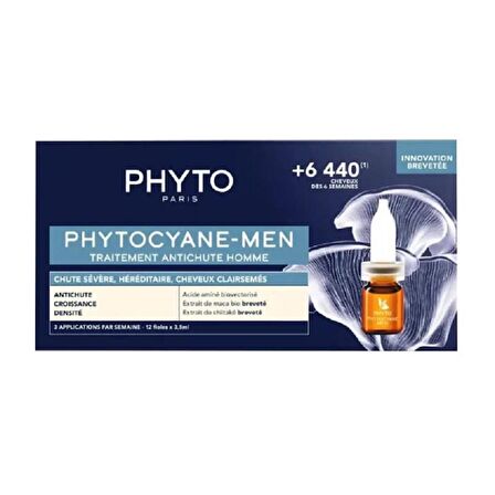 Phyto Cyane Erkek Tipi Kronik Saç Dökülmesi Karşıtı Bakım Serumu 12'li 5 ml