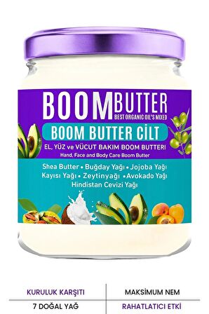 Boom Butter Cilt Bakım Yağı 190 ml
