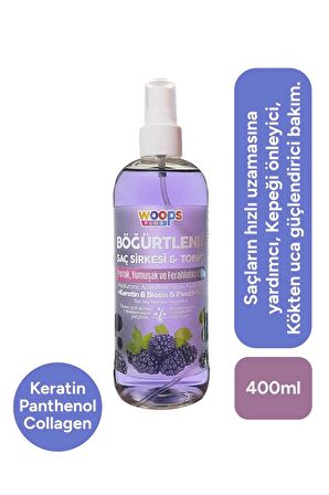 Woops Plus Böğürtlenli Saç Sirkesi & Toniği 400 ml