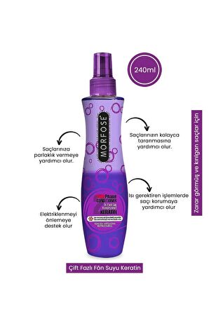 Morfose Keratin Mor Fön Suyu 240 ml - 2 Adet