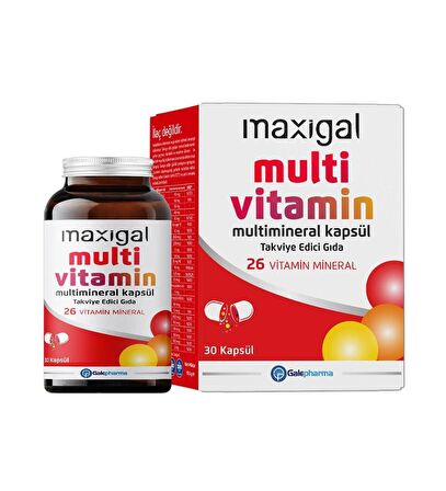 Maxigal Multivitamin Multimineral 30 Kapsül