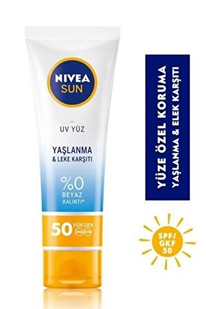 Nivea Yüz Kremi Yaşlanma & Leke Karşıtı SPF50 50 ml