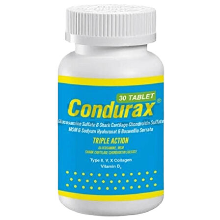 Condurax Glucosamine Shark Cartilage 30 Tablet