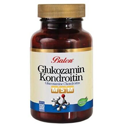 Balen Glukozamin & Kondroitin & MSM Kapsül 970 mg 120 Tablet
