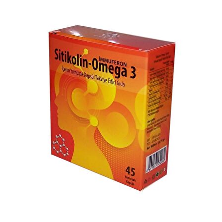 Sitikolin-Omega 3 45 Yumuşak Kapsül