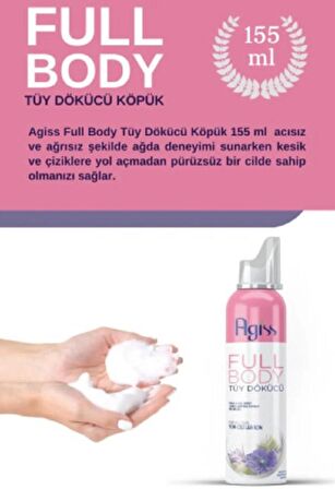 Agiss Full Body Tüy Dökücü Köpük Sprey 155 ml