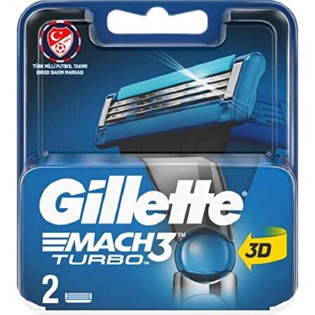 Gillette Mach 3 Turbo Yedek Başlık 2'li