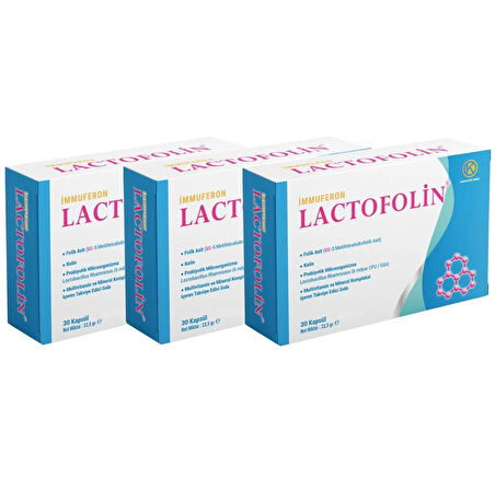 Lactofolin 30 Kapsül - 3'lü