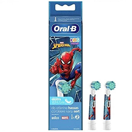 Oral-B Yedek Başlık Ekstra Yumuşak Spiderman 2'li