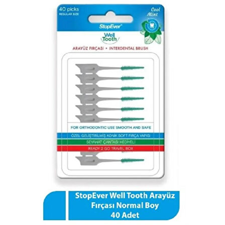 Stopever Well Tooth Arayüz Fırçası Normal Boy 40'lı