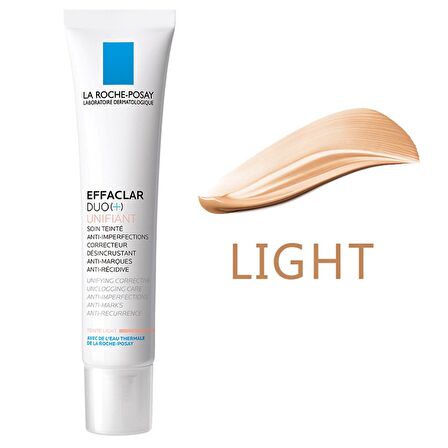 La Roche Posay Effaclar Duo + Cilt Bozukluğu ve Akne Lekelerine Karşı Düzeltici Bakım Teinte Light 40 ml