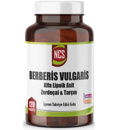 NCS Berberis Vulgaris Alpha Lipoik Asit Tarçın Zerdeçal 120 Tablet