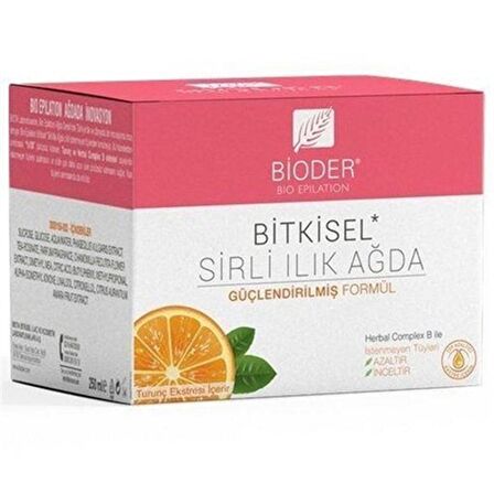 Bioder Bio Epilation Sirli Ilık Ağda Tüy Azaltıcı Turunç Ekstreli 250 ml