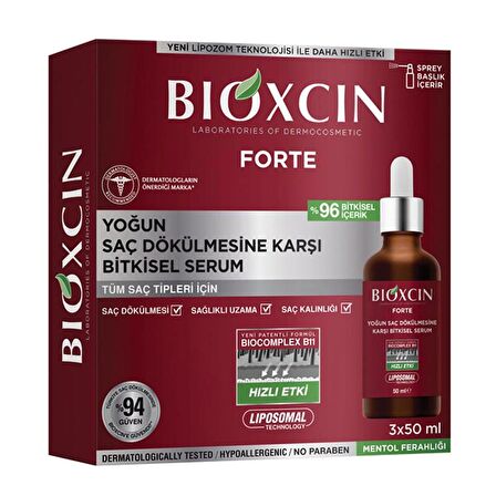 Bioxcin Forte Saç Bakım Serumu 50 ml 3'lü