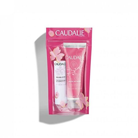 Caudalie Rose De Vigne Hand And Nail Cream 30Ml + Lip Conditioner