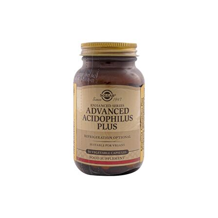 Solgar Advanced Acidophilus Plus 60 Kapsül