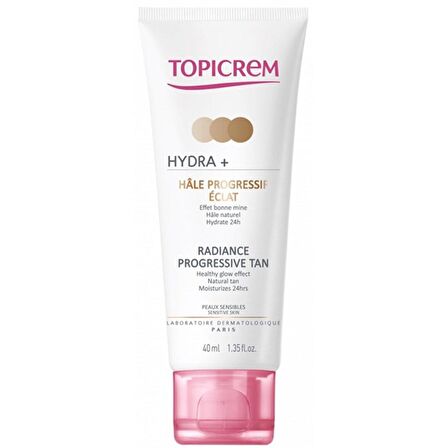 Topicrem Hydra+ Radiance Progressive Tan 40ml Bronzlaştirici Krem 