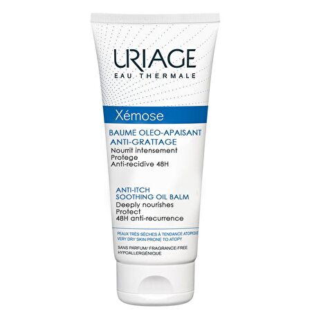 Uriage Xemose Anti Itch Soothing Oil Balm Çok Kuru Hassas Ciltler için Yüz ve Vücut Balsamı 200 ml