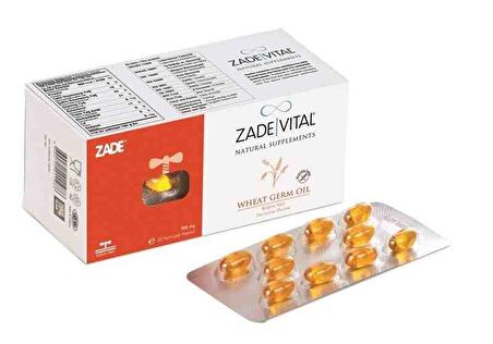 Zade Vital Ruşeym Yağı 500 mg 60 Kapsül