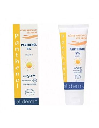 Alldermo Güneş Koruyucu Yüz Kremi SPF50+ 75 ml