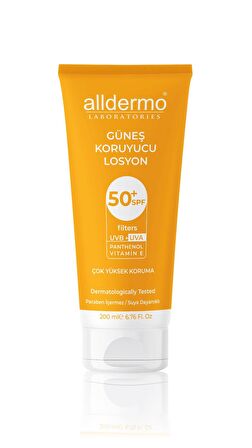 Alldermo SPF50 Güneş Koruyucu Losyon 200 ml