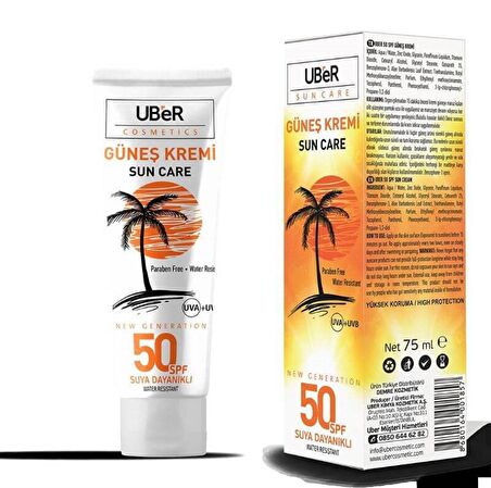 Uber Güneş Kremi SPF50 75 ml