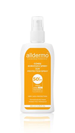 Alldermo Güneş Kremi Sprey SPF50+ 200 ml