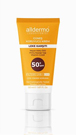 Alldermo Leke Karşıtı Güneş Koruyucu Krem SPF50 50 ml