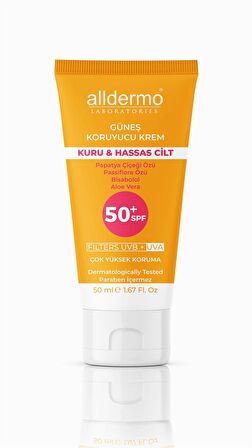 Alldermo SPF50 Kuru ve Hassas Cilt Kremi 50 ml