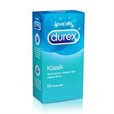 Durex Klasik Prezervatif 12'li