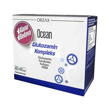 Ocean Glukozamin Kompleks 60 Tablet 1 Alana 1 Bedava