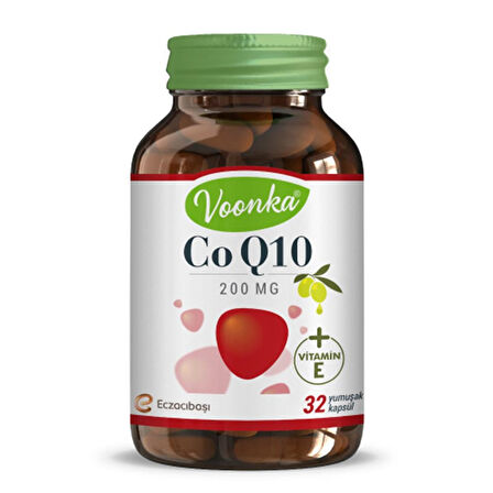 Voonka Co-Q10 200 mg 32 Yumuşak Kapsül