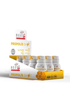 Bee'o Up Propolis Çinko+D3+C Shot 50 ml - 12 Adet