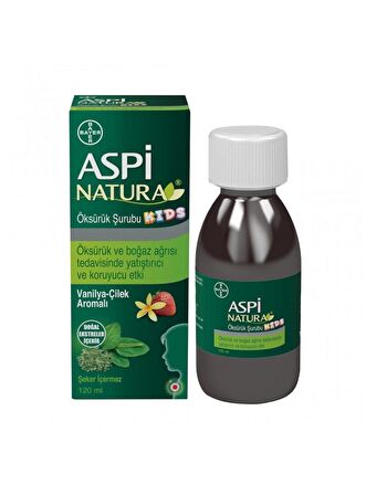 Aspinatura Kids Öksürük Şurubu Vanilya ve Çilek 120 ml