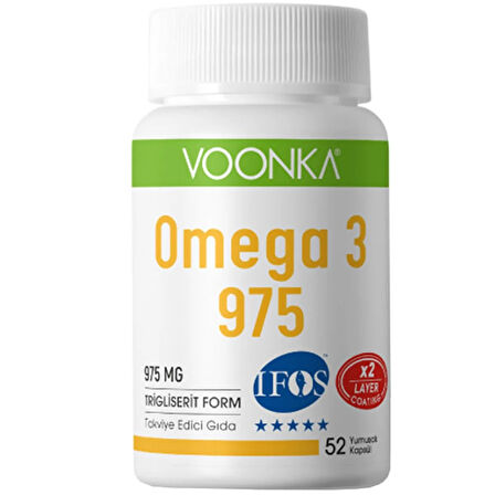 Voonka Omega-3 975 mg 52 Kapsül