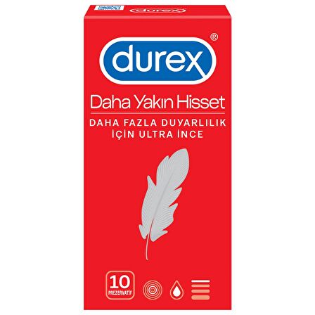 Durex Daha Yakın Hisset Prezervatif 10'lu