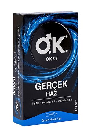 Okey Prezervatif Gerçek Haz 12'li