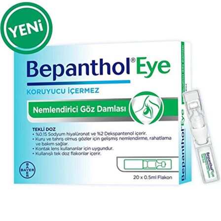 Bepanthol Eye Göz Damlası 0,5 ml 20 Flakon