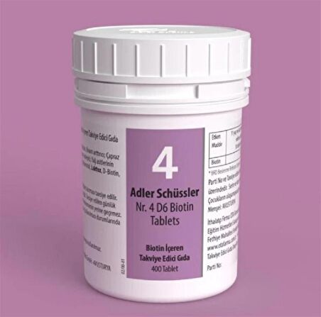 Adler Schüssler No: 4 Tablets