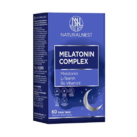 Naturalnest Melatonin Complex 3 mg 60 Dilaltı Tablet