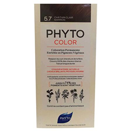 Phyto Color Saç Boyası 5.7 Açık Kestane Bakır