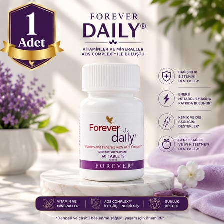 Forever Daily Vitamin Kompleksi İçeren Takviye Edici Gıda 120 Tablet